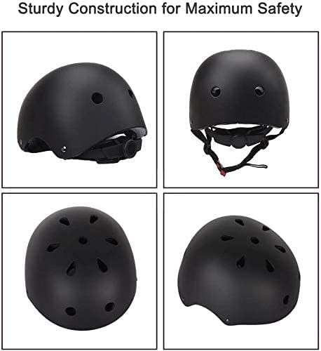 Adjustable Helmet for Ages 3-16 Kids Toddler Boys Girls Youth,Protective Gear with Elbow Knee Wrist Pads for Multi-Sports Skateboarding Bike Riding Scooter Inline skatings Longboard Roller Skate-CubbioJoy