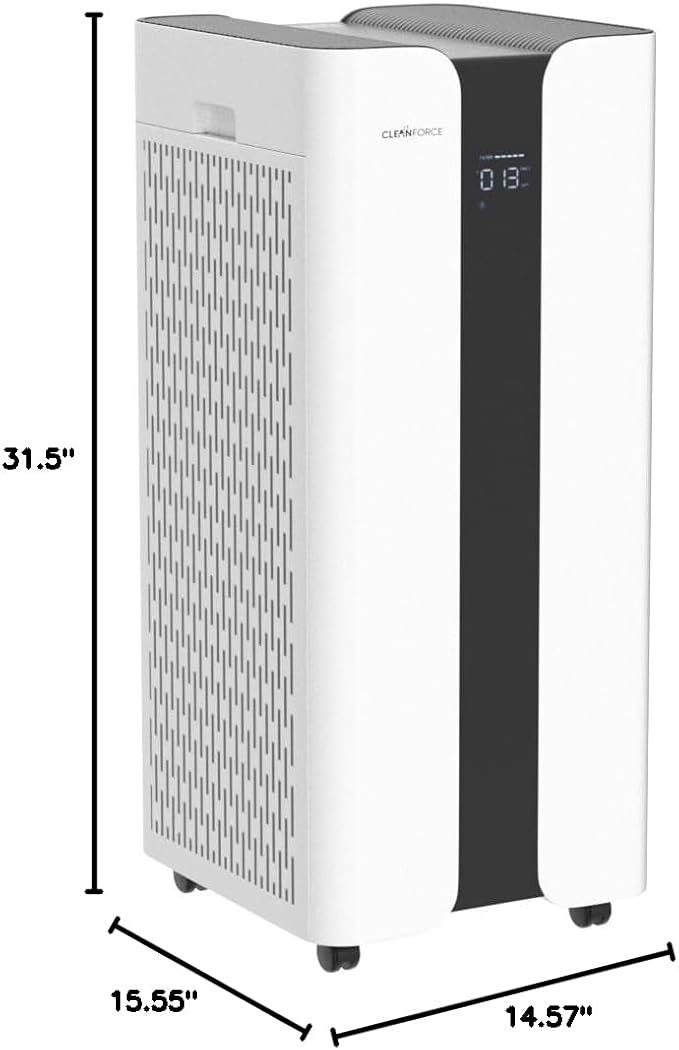 CleanForce MEGA1000 Extra large Air Purifier for home large room, covers 3000 sqft, H13 True HEPA Filter, Filters 99.97% dust, smoke, odor, pollen, VOCs, Commercial Air Cleaner for office, classroom-CubbioJoy