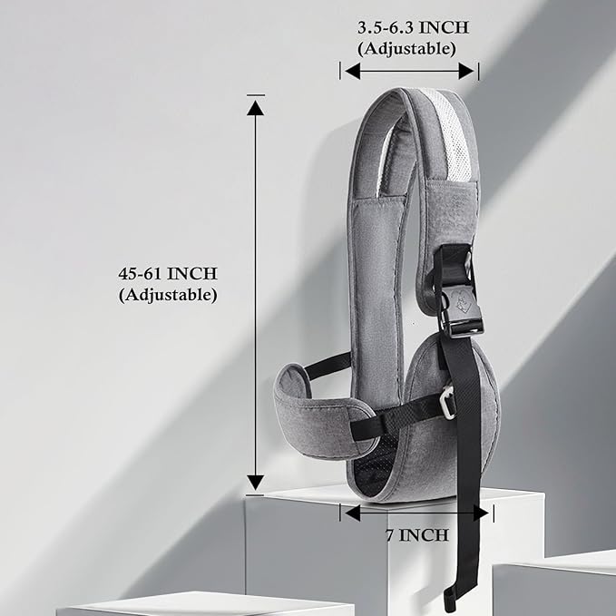 Baby Carrier Newborn to Toddler-Adjustable Baby Sling Carrier,Toddler Carrier for 25-60lbs,Comfortable to Baby Sling for Hands-Free Carrying (Gray)-CubbioJoy