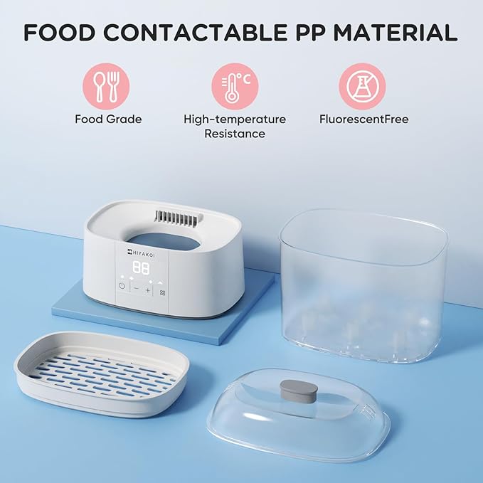 Bottle Sterilizer and Dryer, HIYAKOI Electric Steam Baby Bottle Sterilizer and Dryer, All-in-One Sterilizer 2 Layers Large for Baby Bottles, Parts & Other Newborn Essentials - HEPA Filtration-CubbioJoy