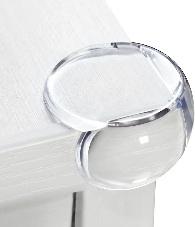 8 Pack Corner Protector Baby, Table Corners, Clear Table Protectors for Furniture, Round Corner Guards, Safety Corner Protectors, Furniture Corner & Edge Safety Bumpers,Baby Proofing-CubbioJoy
