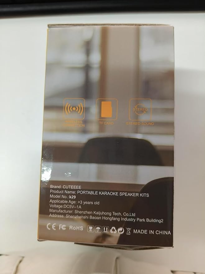 Karaoke Machine for Kids Adults, Portable Bluetooth Speaker with 2 Wireless Microphones, Portable Speaker Mini Karaoke Microphone for Home Party Birthday Gift for Girls Boys-CubbioJoy