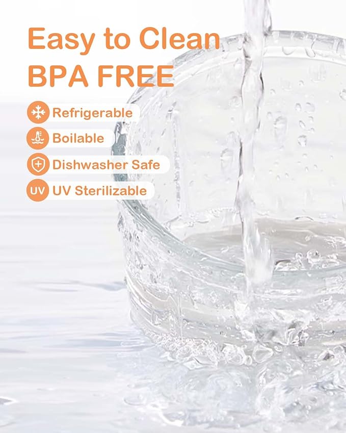 Baby Food Maker, HEYVALUE 13-in-1 Food Processor Set, Fruit, Vegatable, Meat, Baby Puree Blender with Baby Containers, Food Freezer Tray, Silicone Spoons, Spatula (Gray)-CubbioJoy