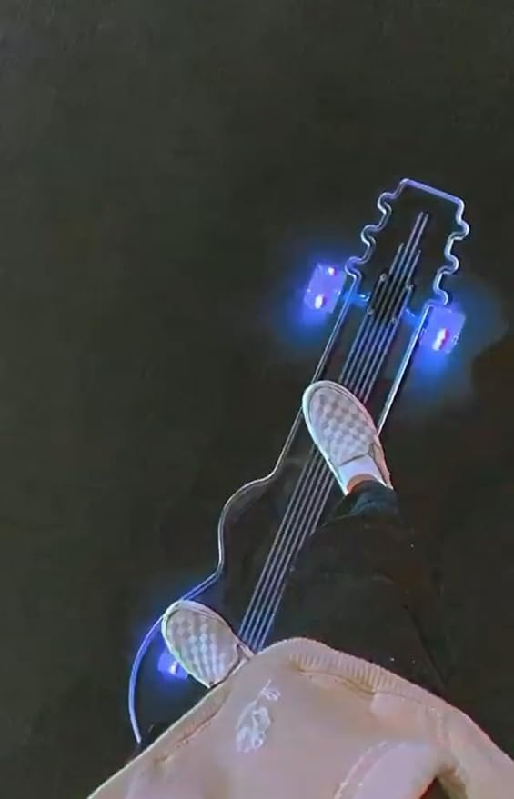 Clear Longboard Skateboard - Transparent Acrylic Long Boards with Light-Up LED Wheels for Smooth Rides - Ride The Streets in Style with Longboard Built for Beginners & Pros Alike-CubbioJoy