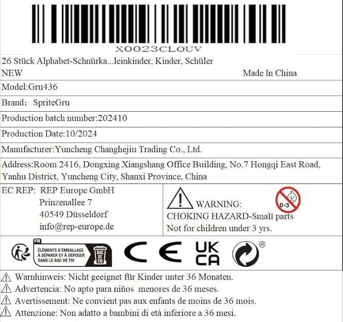 26PCS Alphabet Lacing Cards, Lowercase Letters Sewing Kit with 26 Double-Sided Cards and 26 Colorful Laces Alphabet Learning Toy Motor Skills Art Crafts for Toddlers, Kids, Students-CubbioJoy