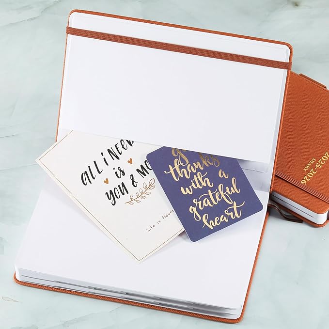 2025-2026 Appointment Book & Planner - Jul 2025 - Jun 2026, Daily Hourly Planner, 5.75" X 8.25", 60-Minute Interval, Faux Soft Leather Cover, Premium Paper, Academic Calendar with Pen Loop, Inner Pocket-CubbioJoy