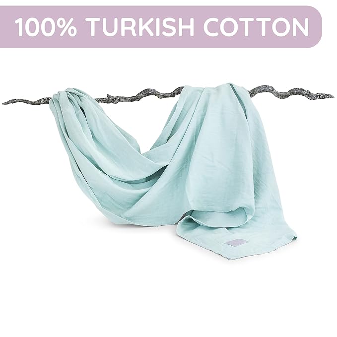 Baby Sling Carrier – Breathable 100% Cotton Wrap for Infant Support, Ring Sling Baby Carrier – Adjustable Muslin Fabric, Light Green Baby Carrier Newborn to Toddler – Soft Chest Hold for Travel-CubbioJoy