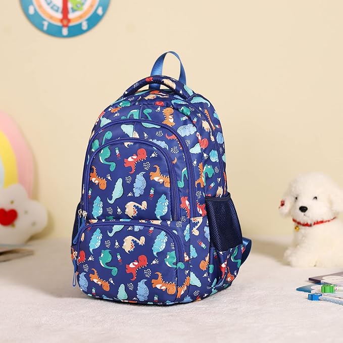 CLUCI Kids Backpack for Boys Bookbags Preschool Toddler Daycare School Bag Elementary Kindergarten Lightweight Waterproof Bluey Backpack Dinosaurs-CubbioJoy