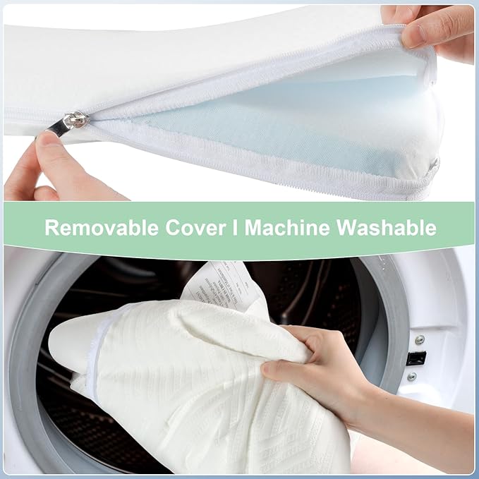 ANGELBLISS Bassinet Mattress Topper, Gel Memory Foam Mattress with Removable Cover Fit for Cradle and Moses Basket (32" x 16"), Waterproof Breathable Soft Bassinet Mattress-CubbioJoy