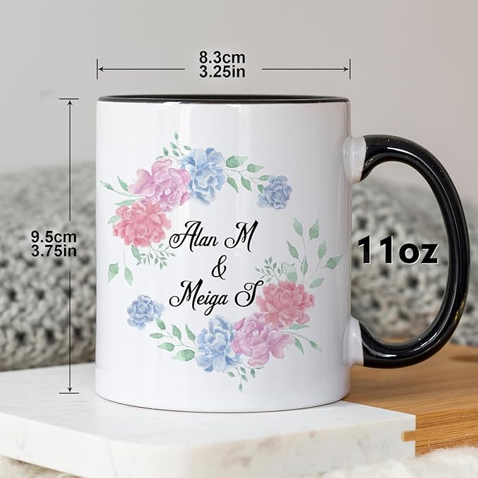 Custom Coffee Mug, Personalized Photo Text and Logo Ceramic Cup, Personalized Gifts for Dad Mom Girlfriend, Best Friend, Christmas Gifts, Party Favors Mug 11oz White Bulk Wholesale-CubbioJoy