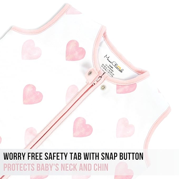 Baby Sleep Sack 1.0 TOG, Organic Cotton Baby Wearable Blanket with Two-Way Zipper, Swaddle Transition Baby Sleeping Bag, All-Season Sleep Sack for Newborn Infant Toddler Boy Girl, 2-Pack, 12-18 Month-CubbioJoy