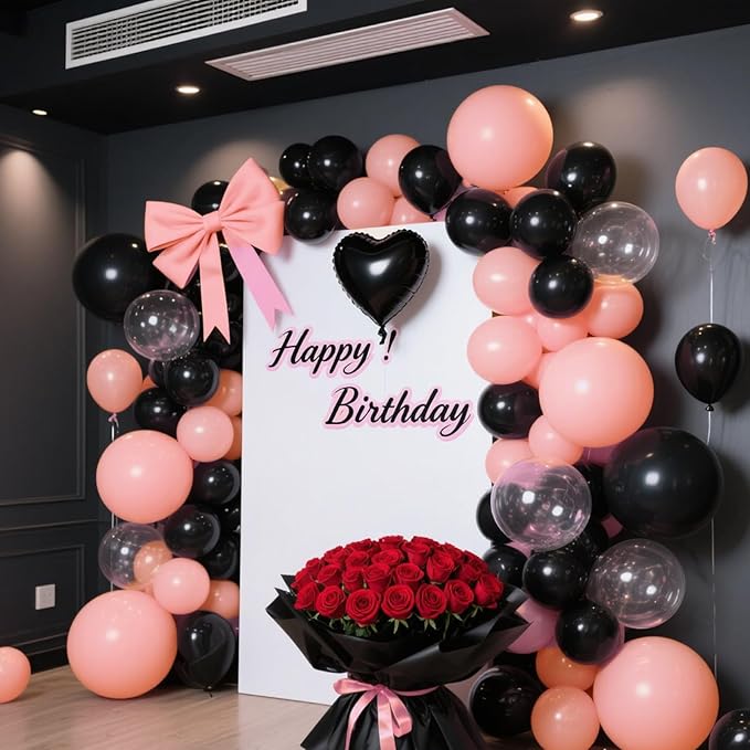 140pcs Pastel Pink Round Balloons Different Sizes 18 12 10 5 Inch Latex Balloons for Arch Decoration Party Balloon Kit for Graduation Birthday Party Wedding Balloon Baby Shower Decoration-CubbioJoy