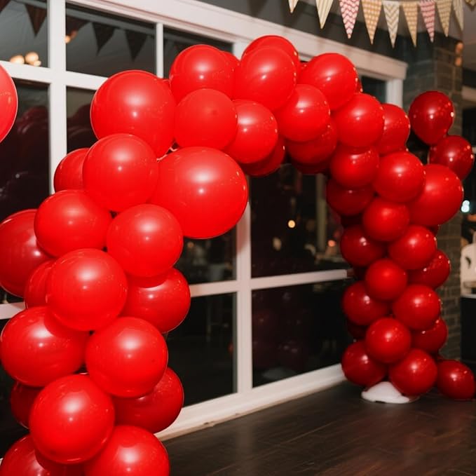 140pcs Red Round Balloons Different Sizes 18 12 10 5 Inch Latex Balloons for Arch Decoration Party Balloon Kit for Graduation Birthday Party Wedding Balloon Baby Shower Decoration-CubbioJoy