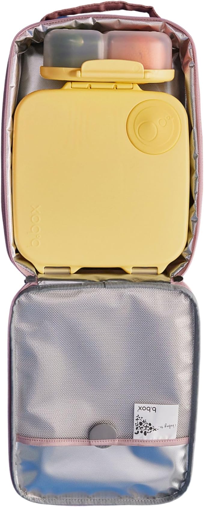 b.box Snack Containers for Kids, Toddler Snack Box Container, Reusable Small Bento Box for Lunch, School & Travel, Leak Proof, BPA free, Dishwasher Safe, Ages 4 months+ (Lemon Twist, 12oz)-CubbioJoy