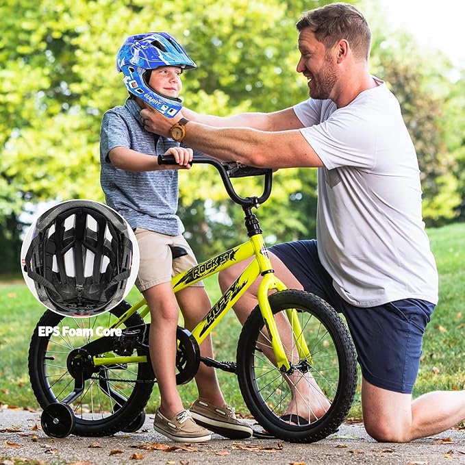 Kids Bike Helmet with Chin Guard, Adjustable Detachable Children’s Full Face Helmet for Girls and Boys, Cycling Helmets Skateboard, Scooter-CubbioJoy