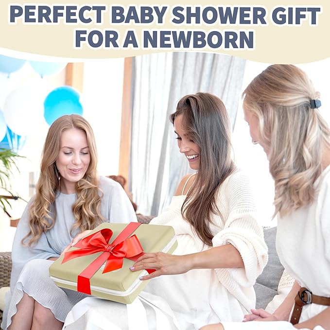 URMYWO Bath Kneeler and Elbow Rest Pad Set - 1.5" Thick Baby Bath Kneeler Pads with Toys Organizer, Anti-Slip Cozy Knee & Arm Support Bathtub Mat, Quick Dry Kneeling Pad for Baby Bath Time-CubbioJoy