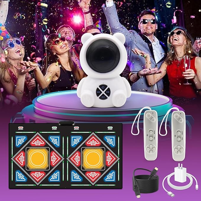 Dance Mat, Electronic Dance Mat, Double User Dance Mat with Game Controller, Non-Slip Dance Pad for Kids Adults, Christmas Birthday Gifts for Girls Boys-CubbioJoy