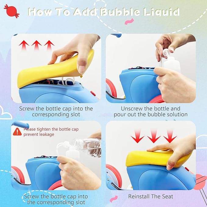 6V Electric Baby Balance Bike for 1 Year Old Boys Girls Ride on Toys 12-48 Months Toddler Balance Bike, 4 Wheels Kids First Bike with Remote Control First Birthday Gifts- Blue&Red-CubbioJoy