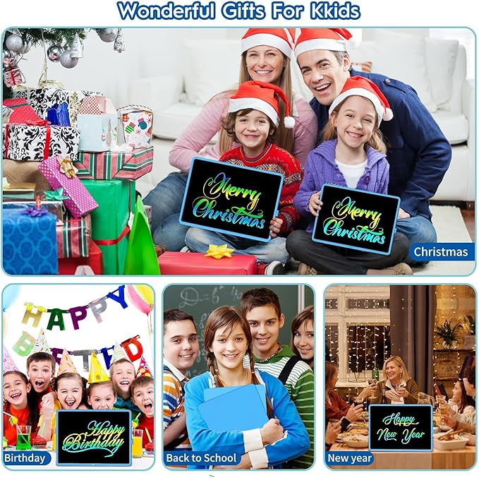 20 Inch LCD Writing Tablet for Kids, Rechargeable Large Kids Drawing Pad, Mess Free Drawing Tablet, Doodle Board, Educational & Learning Drawing Toys for Boys and Girls Aged 3+ Years Old Birthday Gift-CubbioJoy