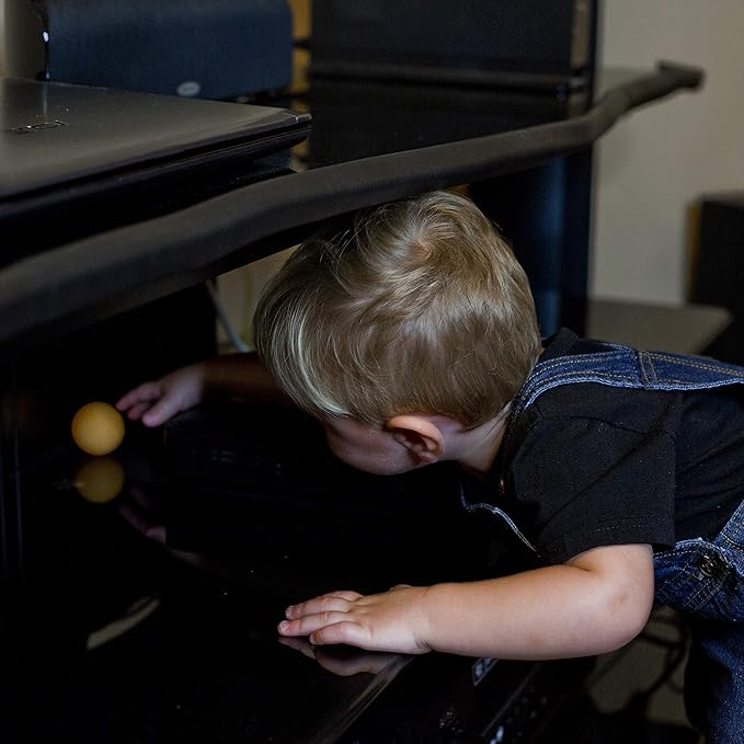 Baby Proof Corners and Edges with Furniture Corner & Edge Safety Bumpers, Impact-Absorbent 18ft Bumper & 8 Foam Corner Protectors, Cushy, Thick, Odorless Table Edge Protectors for Baby, Child | Black-CubbioJoy