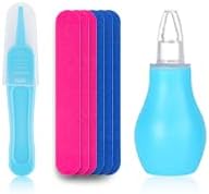 Baby Grooming and Healthcare Kit, Portable Baby Safety Care Set with Hair Brush Comb Nail Clipper Nasal Aspirator for Nursery Newborn Infant Girl Boy (31 in 1, Blue)-CubbioJoy