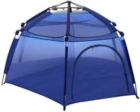 Alvantor Baby Playpen Play Yard 84"x84"x44”Large Kids Tents Pop Up Play Tent Indoor Outdoor Playhouse for Babies Toddlers Children Camping Playground Beach, 36-96 Months, Navy-CubbioJoy