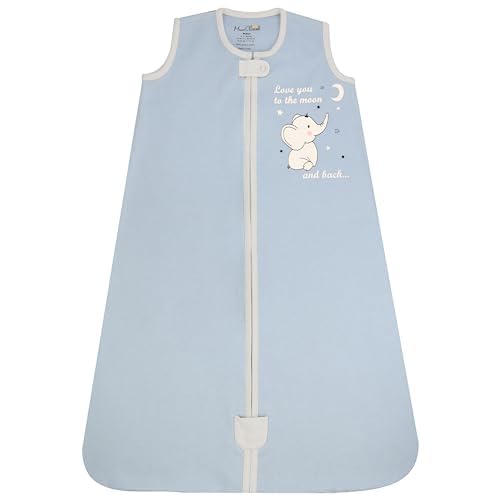 Baby Sleep Sack 1.0 TOG, Organic Cotton Baby Wearable Blanket with Two-Way Zipper, Swaddle Transition Baby Sleeping Bag, All-Season Sleep Sack for Newborn Infant Toddler Boy Girl, 18-24 Months, 1-Pack-CubbioJoy