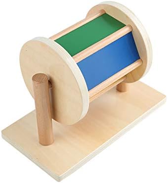 Adena Montessori Full-Size Spinning Drum Montessori Toys for Infant 6 - 12 Months 1 Year Old Babies Toddlers (Typical)-CubbioJoy