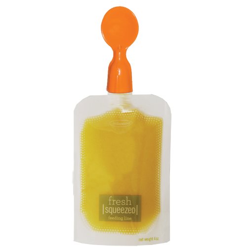 Infantino Couple a Spoons, Baby Food Pouch Toppers with Travel Case, No-Leak Spoons for Baby Puree Food, 2-Pack-CubbioJoy