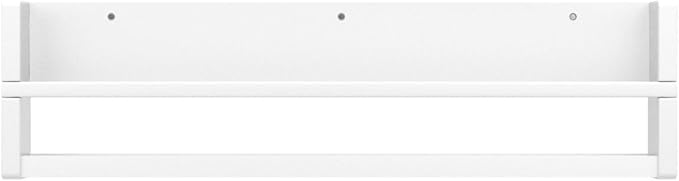 Brightmaison Polynez 30" Floating Shelves for Nursery & Kids, Multiuse Wall Shelf Set of 2 Wood Floating Shelf White-CubbioJoy