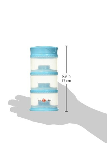 Innobaby Packin' Smart Stackable and Portable Storage System for Formula, Liquid, Baby Snacks and More. 3 Stackable Cups in Blueberry. BPA Free., 12 Ounce-CubbioJoy