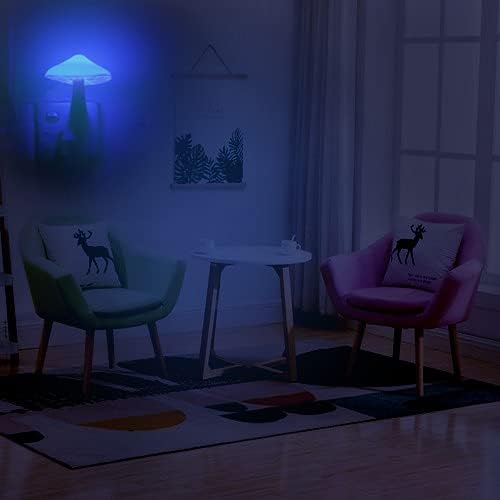 AUSAYE 4 Pack Plug in Night Light Sensor Light, Color Changing Mushroom Light LED Nightlights for Kids, Adults, Bedroom, Bathroom,Hallway, Stairs, Kitchen-CubbioJoy