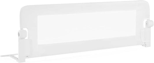 BABY JOY Bed Rails for Toddlers, Swing Down Safety Bed Guard for Convertible Crib, Folding Baby Bedrail for Kids Twin, Double, Full Size Queen & King Mattress (48-Inch, White)-CubbioJoy