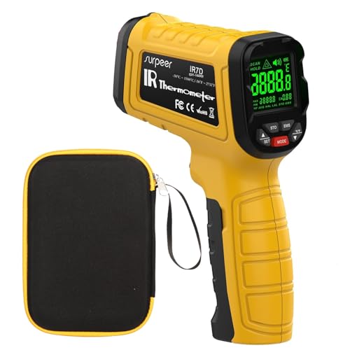 Infrared Thermometer High Temperature Gun -58℉~2732℉, 50:1 Distance Ratio, Digital Laser IR Temp Gun for Cooking, Pizza Oven, Engine, Kilns, Forges, Industry, and Home Repair.-CubbioJoy