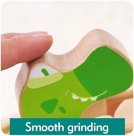 Baby Gift Wooden Toddler Pull Toy, Crocodile Drum Tapping Children's Toy, Baby dragging and Learning to Walk, Rope Traction Rope Crawling for Toddlers Ages 1+-CubbioJoy