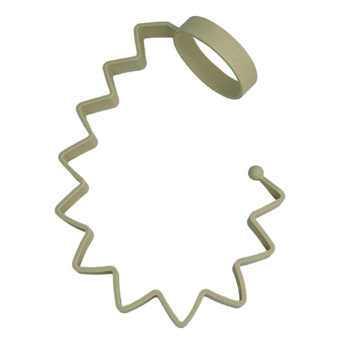 Busy Baby Bottle Bungee - Sippy Cup Strap - Keeps Bottles and Sippy Cups Off The Floor - Food Grade Silicone - Dishwasher Safe (Tan)-CubbioJoy