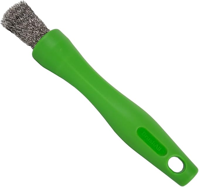 BrushAll® Wire Hand Brush with Ergonomic Handle and Tightly Packed Bristles for Kitchen, Garage, Indoor, Outdoor (Stainless Steel) Patent Pending-CubbioJoy