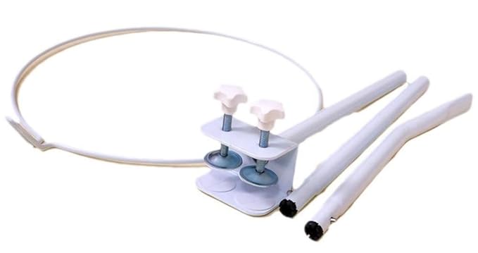 CdyBox Crib Canopy Holder Universal Metal Adjustable Clip-On Stand Bracket for Crib Cot Bed Mosquito Net(White, Stand only)-CubbioJoy