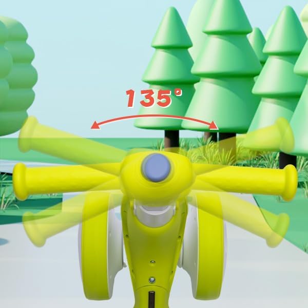 6V Electric Baby Balance Bike with Bubble Machine,4 in 1 Toddler Balance Bike w/Remote Control for 1 Year Old Boys Girls Kids Bubble Bike Ride on Toys w/Powered Motor,Music,LED Lights (Cyan)-CubbioJoy