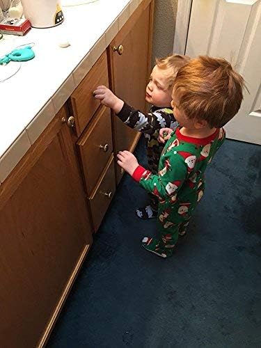 20 Pack Magnetic Cabinet Locks Baby Proofing - Vmaisi Children Proof Cupboard Drawers Latches - Adhesive Easy Installation-CubbioJoy