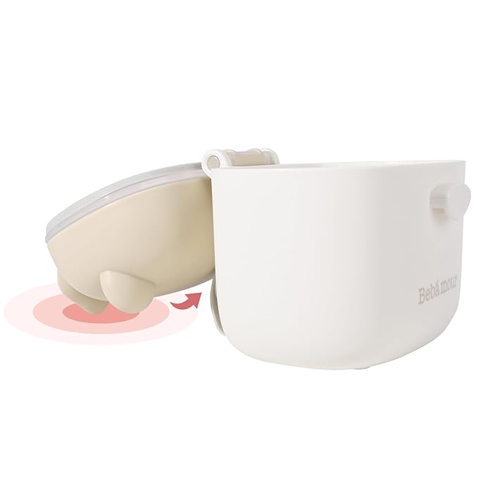 Bebamour Baby Formula Dispenser On The Go, Formula Container to Go, Formula Holder for Travel, Candy Fruit Snack Storage Container with Scoop and Leveller (Coffee)-CubbioJoy