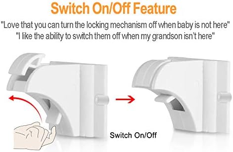 20 Pack Magnetic Cabinet Locks Baby Proofing - Vmaisi Children Proof Cupboard Drawers Latches - Adhesive Easy Installation-CubbioJoy