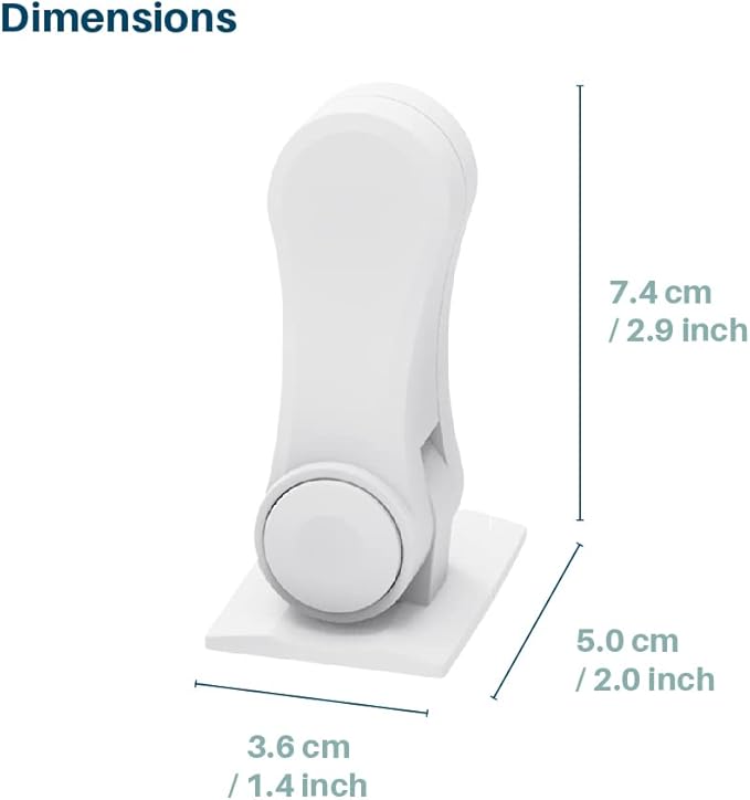 Inaya Child Proof Door Lever Lock, Baby Proofing Door Handle Lock, Minimalist Design, 3M Adhesive & No DrillingNeed, Child Safety Door Handle Locks (2 Pack)-CubbioJoy