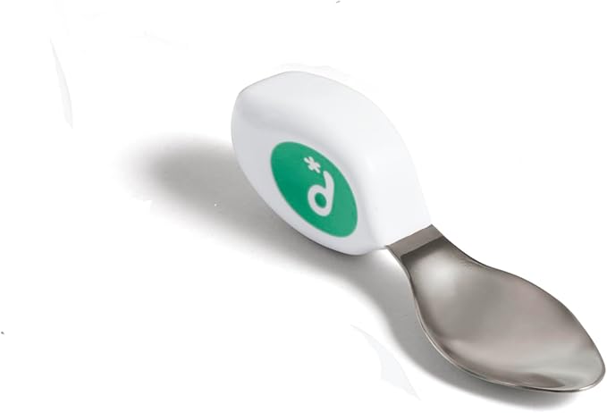 doddl Toddler Utensils, Ergonomic Fork Spoon and Knife Set for Self Feeding, Stainless Steel Silverware for 1-3 Year Olds, BPA Free, Dishwasher Safe (Aqua)-CubbioJoy