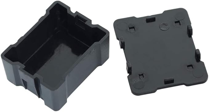 5PS Plastic RC Mini Tool Set/Fishing Box/Medical Chest/Refrigerator/Fuel Tank/Tool Case Compatible with traxxas TRX4 Axial SCX10 1/10 1/8 RC Crawler Climbing Car Simulation Decoration-Black-CubbioJoy