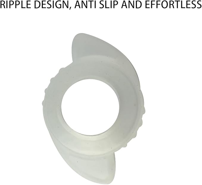 2 Pack door knobs cover,Door Handle Extension, Soft Rubberized Doorknob Extension, Converts Knob Style Doors to Handles for Easy Accessibility, Door knob Grips Fits Door Knobs (Transparent-2 PCS)-CubbioJoy