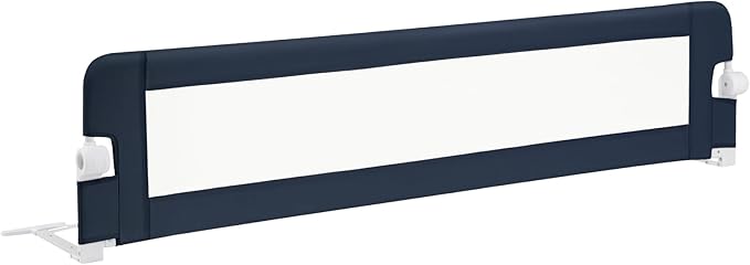 BABY JOY Bed Rails for Toddlers, Extra Long, Swing Down Safety Bed Guard for Convertible Crib, Folding Baby Bedrail for Kids Twin, Double, Full Size Queen & King Mattress (71", Dark Gray)-CubbioJoy