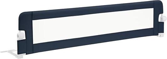 BABY JOY Bed Rails for Toddlers, Extra Long, Swing Down Safety Bed Guard for Convertible Crib, Folding Baby Bedrail for Kids Twin, Double, Full Size Queen & King Mattress (71", Dark Gray)-CubbioJoy