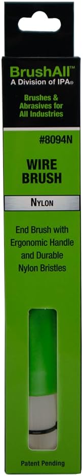 BrushAll® Wire Hand Brush with Ergonomic Handle and Tightly Packed Bristles for Kitchen, Garage, Indoor, Outdoor (Nylon) Patent Pending-CubbioJoy