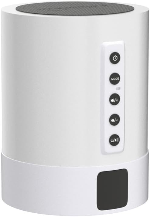 Alarm Clock Bluetooth Speaker, Night Light White Noise Machine Touch Bedside Lamp with Alarm Clock for Kids Multi-Color Changing Night Light Xmas Gifts for Teenage Girls Boys Women Teen Girl Gifts-CubbioJoy